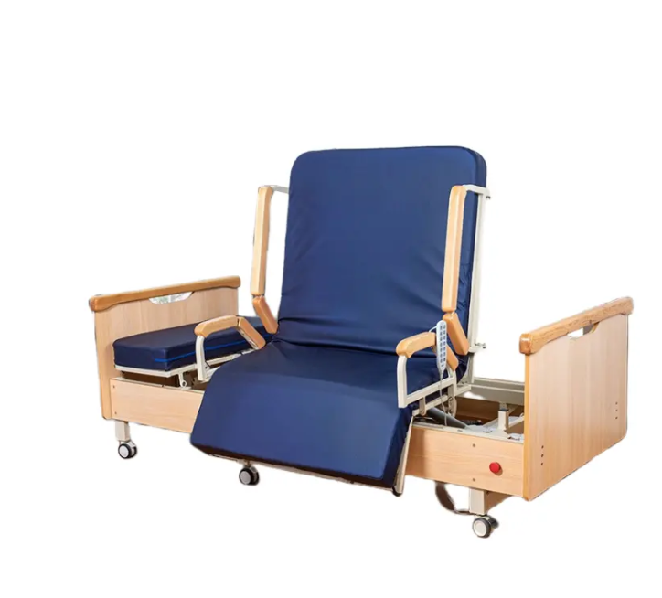 Rotation hospital bed for nursing home