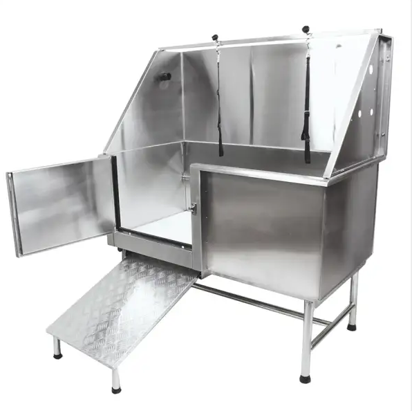 Stainless Steel Pet Spa Bath Tubs Veterinary Equipment Dog Grooming Tub