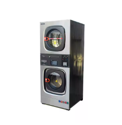 Coin Operated Big Capacity Laundry Double Stack Washer And Dryer Machine Laundromat Washing Machines 20Kg