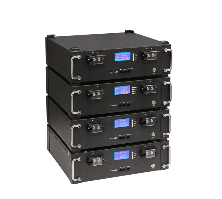 Rack Mount Lithium Ion Phosphate Batteries 48V 100Ah 200Ah 2kW 3kW 5kW Rechargeable Storage Battery Pack