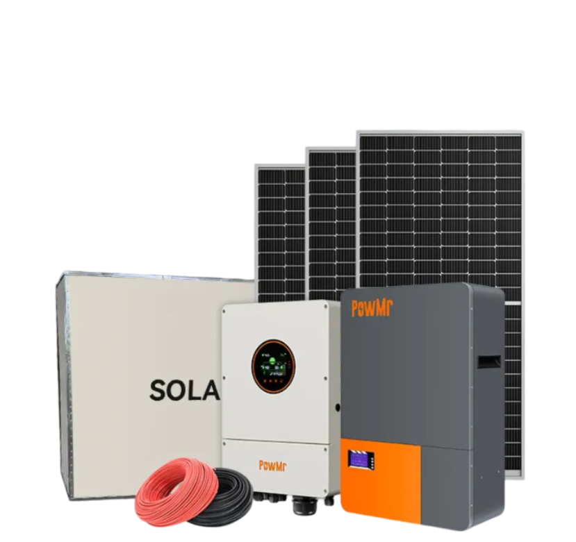 PowMr Solar Energy System Full Package 5KW Solar Power System 10KW Solar Energy System for Home Off Grid Full Set