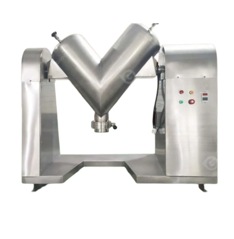 Machine Flour Vacuum 100l Shape Lab Blender Machine V Cone Equipment Industrial Chemical Mixer