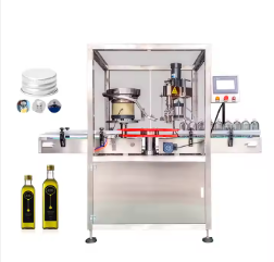 YIMU CM100 Automatic Oil whiskey Wine Bottle Ropp capper Aluminum cap Locking sealing Crimping Capping Machine for Metal Cap