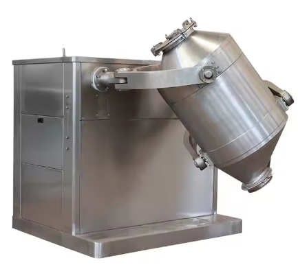 Three-Dimensional Rotational Motion Mixer For Powder Processing