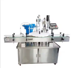 food flavoring automatic weighing capping sealing powder filling machine