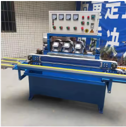 Multifunction 4 Motors Horizontal Glass Miter Edging Machine Glass Straight Line Edging Machine Glass Production Manufacturing