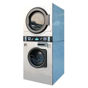 15kg 20kg 25kg Self - Service Laundry Equipment Coin Operated Washer Laundry Double Stacked Washer And Dryer Machine