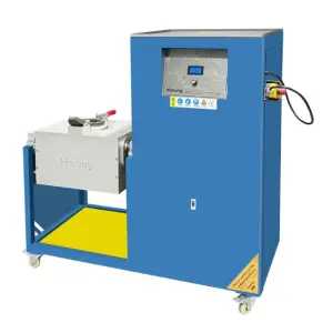 30KG-50KG Large Automatic Pouring Induction Heating Melting Furnace Tilting Gold Silver Copper Smelter