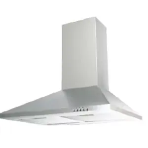 60cm Frameless Slim Range Hood Push Button Control Stainless Steel Tower Chimney Rangehood