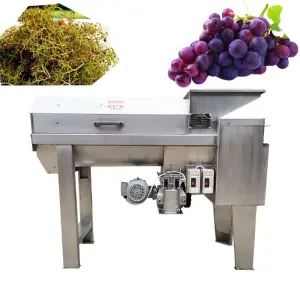 Automatic Grapes Press machine Grape Crusher Destemmer Grapes Stem Separator Cutting Machine