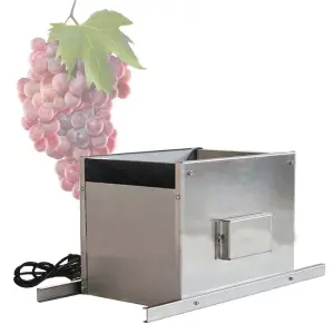 Stainless Steel Electric Grape Press Machine Double Rollers Grape Crushing Machine Blueberry Crusher