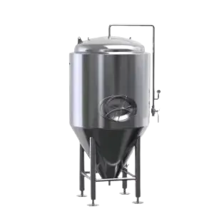 Commercial 1000L Stainless Steel Dimple Jacket Fermenter New Bright Tank for Brewery Beer Wine & Alcohol Processing