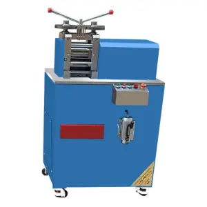 Tungsten Carbide Metal Sheet Rolling Mill 5.5hp Gold Sheet Making Machinery with Winder