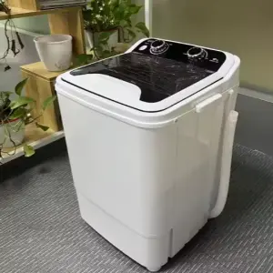 D 7KG single drum small washing machine family dormitory rental semi-automatic washout one dual-use mini Spin dryer clothes