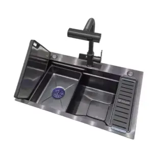 Multifunction Modern Smart Waterfall Hand Made Stainless Steel 304 Sink Kitchen Kitchen Sinks