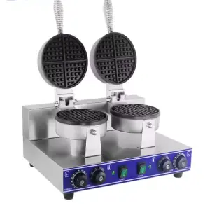 Wholesale Snow Cone Machine / Dairy Sweet Waffle Cup and Pizza Cone Making Machine / Ice Cream Cone Maker