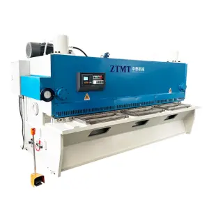 ZTMT New Cnc Hydraulic Shearing Machine 6*4000 Guillotine Sheet Metal Cutter with ESTUN E21S Control System