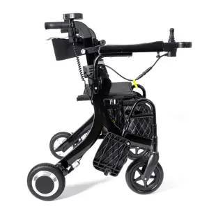 New Foldable Outdoor Folding Electric Disabilities Walker Rehabilitation Equipment Scooter Rollator