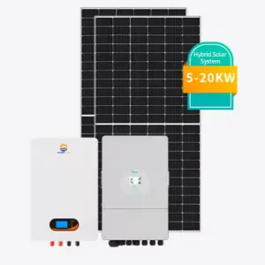 Koodsun Complete Solar System 5kw 10kw 20kw Home Power Solar System Solar Panel Set for House With Lithium Ion Battery