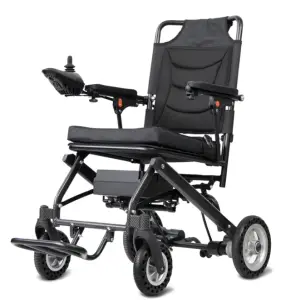 9.8kg Lithium Battery Aluminum Portable Lightweight Foldable Electric Wheelchair for Disabled Power Wheel Chair Adult