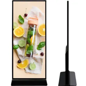 55 65 75 Inch Vertical Advertising Machine Floor Standing HD Advertising Screen Smart Multimedia Advertising Screen Kiosk