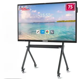 KINGONE 55 65 75 86 100 110 Inch Electronic 20 Points All in One Touch Screen TV Smart Board Digital Interactive Whiteboard