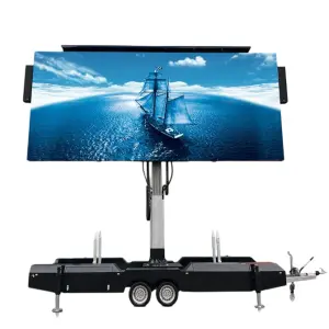 7m X 3m Outdoor Led Screen Mobile Led Billboard Trailer Mobile Display Platform Trailer