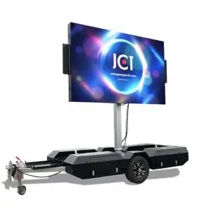 JCT EF-6W Mobile Led Display Folding Trailer 6 SQM Outdoor Advertising Brand Promotion Big Events