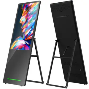 43 Inch Portable Digital Signage Indoor Advertising Player a Type Smart Touch Android Battery Powered LCD Digital Poster