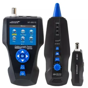 RJ11 RJ45 BNC NF-8601S LAN Network Cable Tester Fiber Optic Data Cable Tester