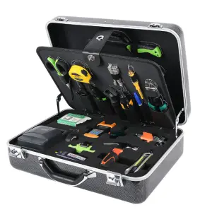 APT FTTH fiber optic tool box fiber tool kit box optical fiber cleaver VFL OEM factory price