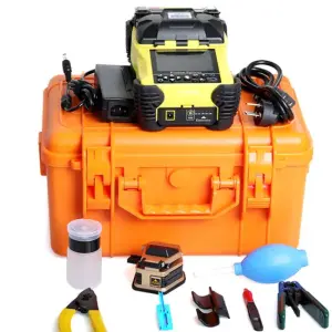 A-87S Fully Automatic Mini Optic Fiber Fusion Splicer Fiber Optic Tool Set Welding Machine 9S Welding SM MM 9S WiFi IP TCP