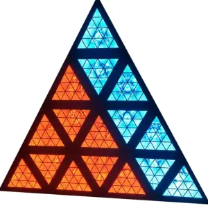 Dj Lights Led Club Triangular Prism Shape Led Triangular Background matrix Light