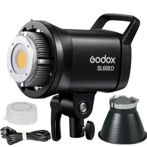 Godox 60W SL60IID SL60IIBi COB Studio Lights Photography 2.4G Wireless Control Continuous Lighting for Photo Video