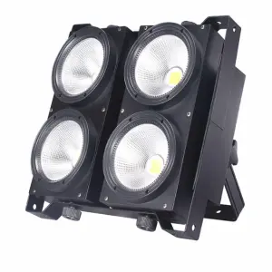 Dj Lights 2In1 White DMX 4 Eyes 4x150w Strobe Cob Audience Cob Led Blinder Par for Studio Tv Film