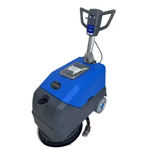 Gaoge Model M1 Mini Fold Walk Behind Floor Scrubber Cleaning Equipment 24V/500W 30L Industrial Floor Scrubber With Batteries