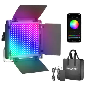 360 Degree Full Color Led Video Light Studio Professional 660 PRO RGB Led Video Light with APP Control