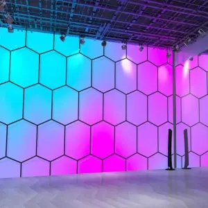 RGB Changing Magic Backdrop Wall Display Tension SEG Frameless Led Fabric Light Box for Studio Dance Room