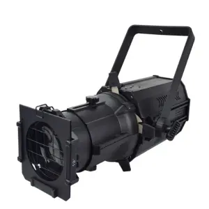 GEVV Professional Stage Lighting 200W DMX Cob LED Follow Spotlight Profile Light With Zoom for Theater Studio