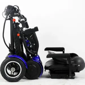 Foldable 4 Wheel Enclosed Folding Electric Mobility Scooter Europe Warehouse for Adult