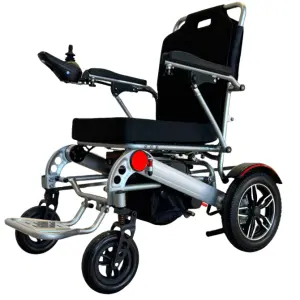 Aluminum Frame Foldable Lithium Battery Electric Wheelchair for the Elderly Disabled