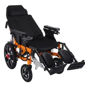 Full Automatic Lie Down Lightweight Electric Wheel Chair Price Wheelchair Disabled Reclining Silla De Ruedas Elektro Rollstuhl