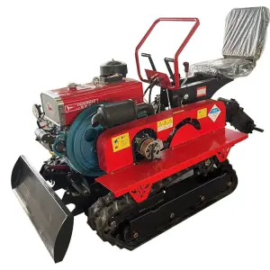 Crawler Rotary Tiller 25hp 35hp Agricultural Farm Equipment Mini Farming Cultivator Crawler Tractors