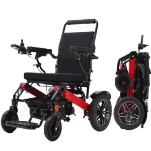 Electric Wheelchair With Remote Control for Home Hospital Folding Electric Wheelchair