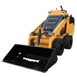 Track Wheel CE/EPA Mini Skid Steer Loader With Bucket Trencher Rotary Plow