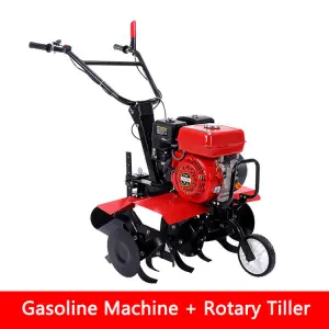 Agricultural Farming Home Use Compact Rotavator Walking Tractor Mini Power Tiller Cultivators