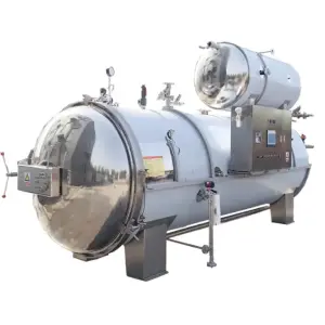 Casual Foods Horizontal Food Sterilization Machine Retort Machine for Canned Food Pump Motor Core Components for Farm Industries