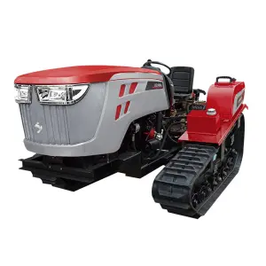 Multifunctional Lawn Tractor Power Tiller Sowing Threshing Ploughing Weeding Rotary Grass Cutter Mini Farm Crawler Tractor