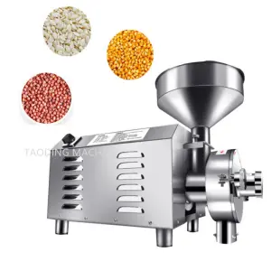 Stainless Steel Flour Milling Machine Corn Rice Grinding Grain Grinder Machine Coffee Bean Miller Wheat Milling Machine for Home