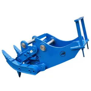 Yantai WEIXIANG Excavator Manual Mechanical Clamp Grab Grapple Wood Grab Wood Grapple